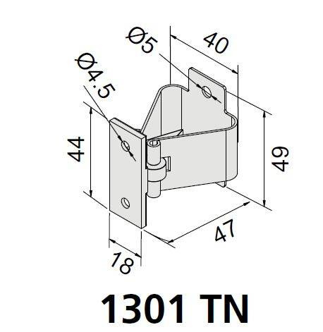 Zatrzask bramowy MANTION 1301TN, malowanie kataforetyczne, 7 daN