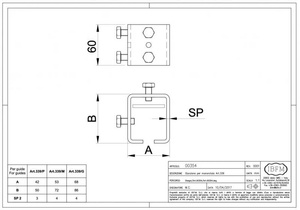 Łącznik do szyny IBFM 57x67 mm, typ 354G