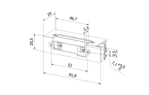 Elektrozaczep BIRA Hartte S z monitoringiem zamknięcia