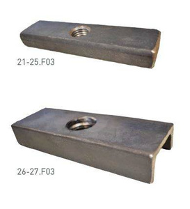 Płytka montażowa do skrzydeł metalowych NIKO 23.F03, stal czarna