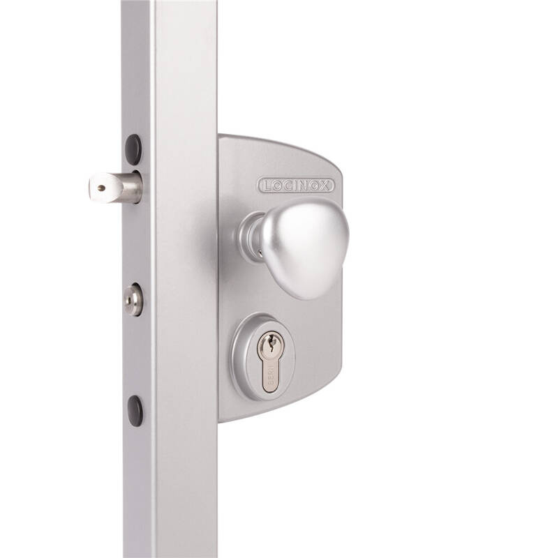 Nawierzchniowy zamek elektryczny Fail Close Locinox LIKQ U4 na profil kwadratowy 40-60 mm