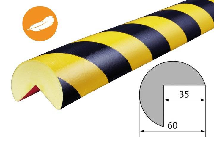 Elastyczny profil ostrzegawczo-ochronny KNUFFI typ A+ SOFT (1000 mm)