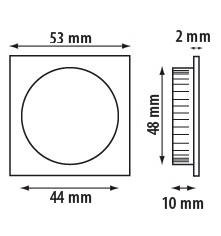 Uchwyt wpuszczany Metal-Bud ECO kwadratowy