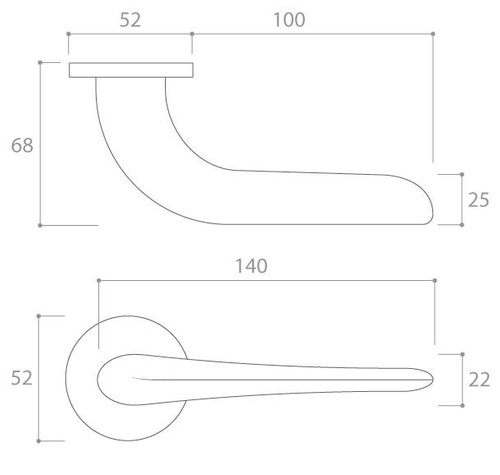 Klamka drzwiowa CORONA MOON