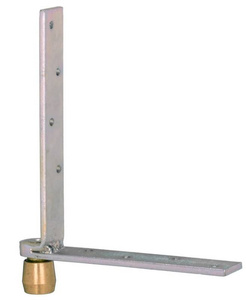 Dolny narożnik do skrzydeł drewnianych NIKO 33.M86, ocynk