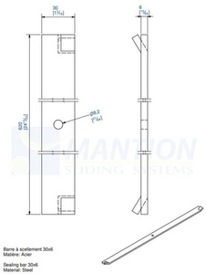 Wspornik łuku MANTION 1711, ocynk