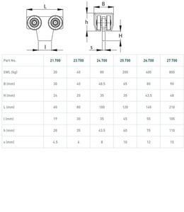 Wózek 4-kołowy NIKO 26.T00, ocynk
