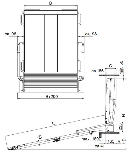 Rampa załadunkowa do samochodów dostawczych ALTEC RRK 10 (081.01.110)