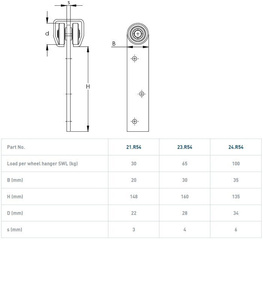 Wózek 2-kołowy NIKO 21.R54, ocynk