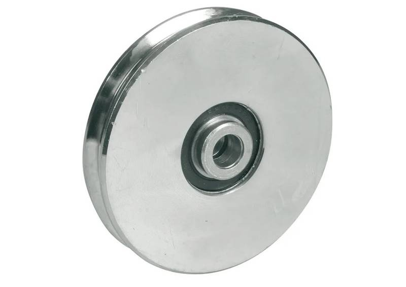 Stalowe koło do przewodów kablowych.