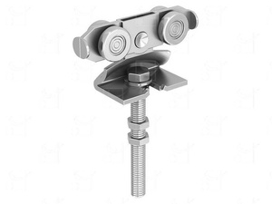 Wózek 4-kołowy z przedłużonym trzpieniem MANTION 9242SL, ocynk