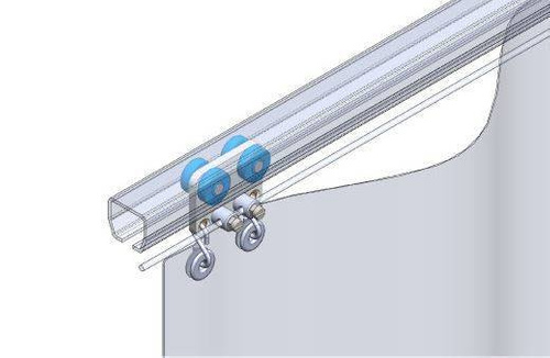 Wózek 4-kołowy NIKO 23.R33, plastik