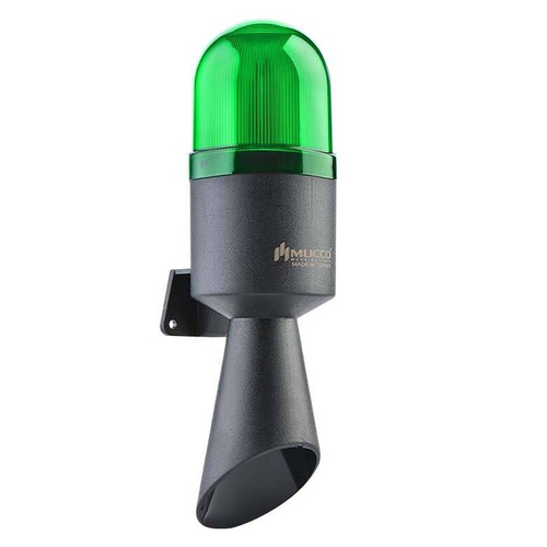 Lampa sygnalizacyjna pomarańczowa LED z syreną 112dB, 230V AC, IP65