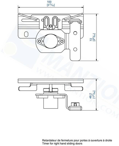Stoper czasowy MANTION SC-TR (219-276), prawy