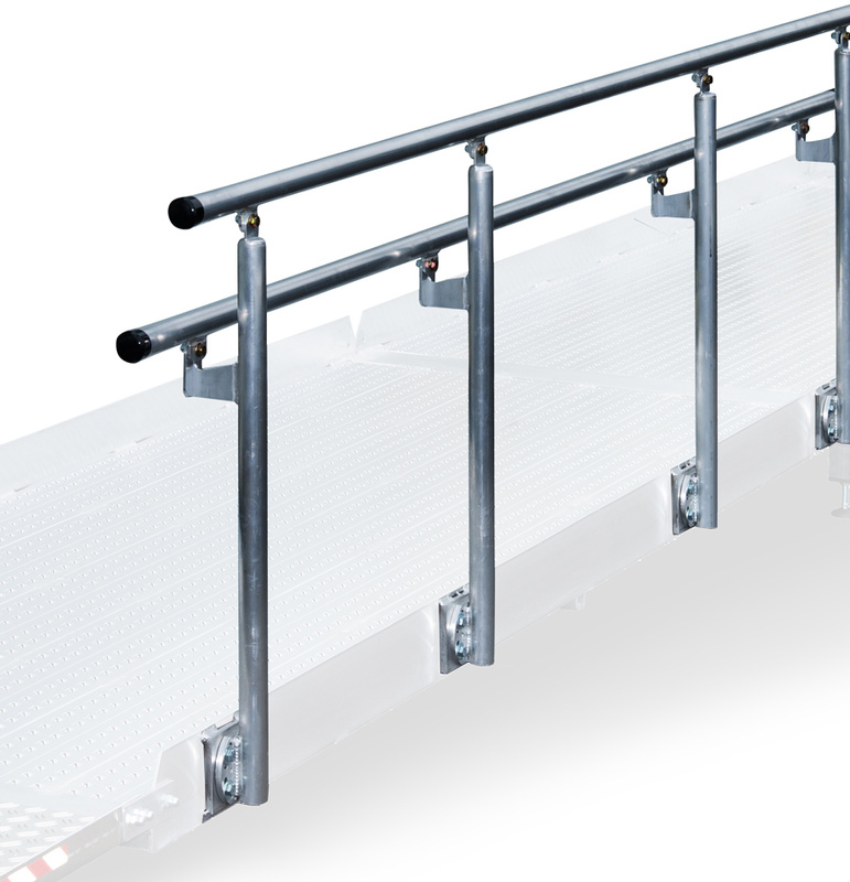 Obustronna poręcz do ramp najazdowych ALTEC AOL-R, 3990 mm (081.40.717)