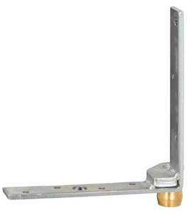 Dolny narożnik do skrzydeł drewnianych NIKO 32.M97, ocynk