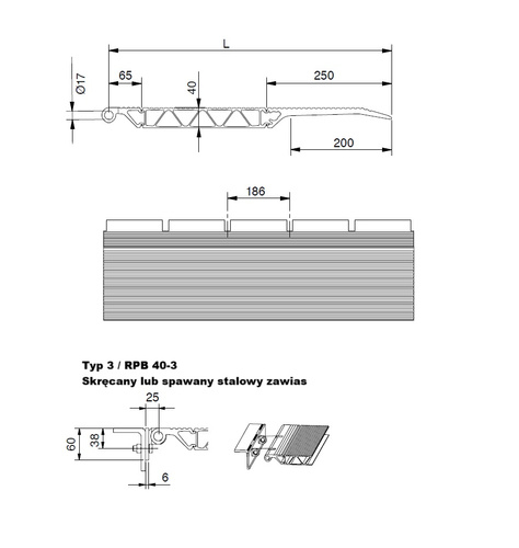 Tylna burta ładunkowa ALTEC RPB 40-3 (392.30.003)