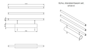 Zestaw belek elastycznych d-flexx Echo