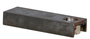 Płytka montażowa do skrzydeł metalowych  NIKO 27.F06, stal czarna