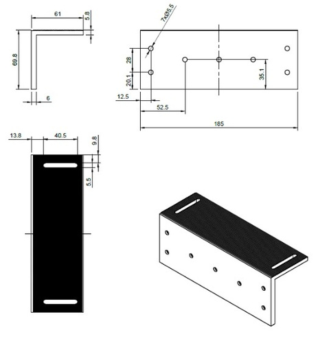 Element montażowy "ZL" BIRA Hartte MG500ZL