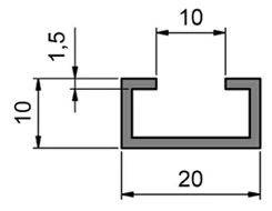 Szyna ceownikowa MINK C-S901, ocynk