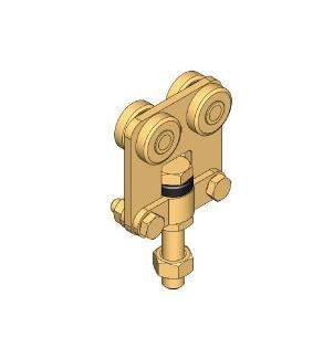 Wózek 4-kołowy z obrotową śrubą NIKO 26.R51, ocynk