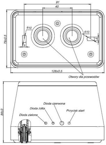 Liniowa czujka dymu DOP-40R