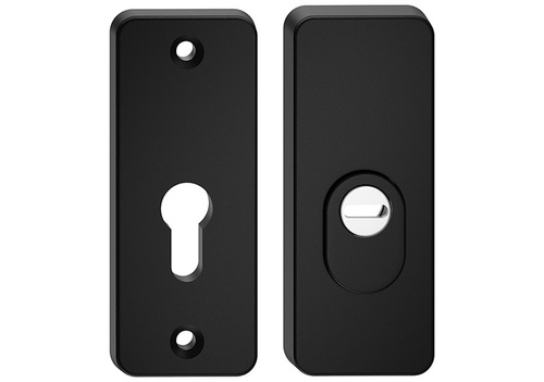 Szyld górny antywłamaniowy w klasie 3 do klamek Metal-Bud ATLAS, wersja krótka