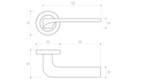 Klamka drzwiowa Metal-Bud FEBE