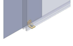 Mosiężna rolka prowadząca z kątownikiem NIKO 32.M53