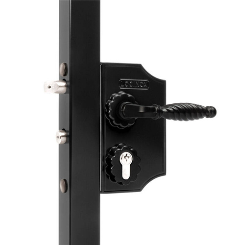 Nawierzchniowy zamek ozdobny duży Locinox LAKQ H2 na profil kwadratowy 60-80 mm