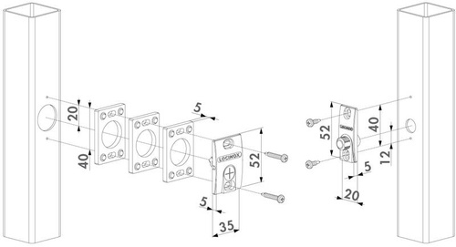 System nadzoru do bram i furtek Locinox GATESWITCH