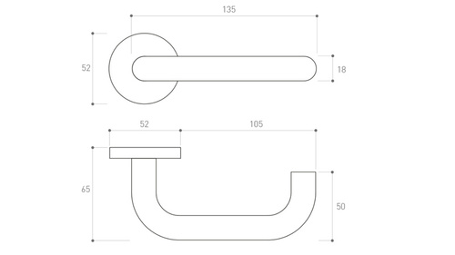 Klamka drzwiowa Metal-Bud JOWISZ