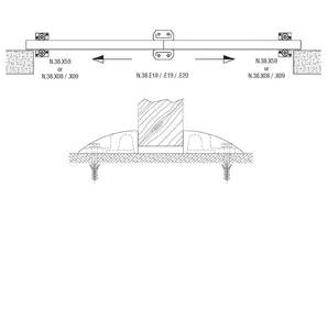 Żeliwny prowadnik dolny NIKO 38.E20