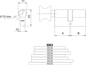 Wkładka bębenkowa z gałką YETI WY501