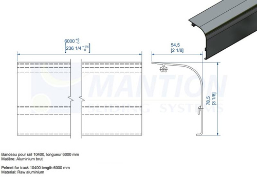 Maskownica MANTION GH10430P, aluminium