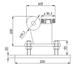 Wózek do bramy R-3M-60