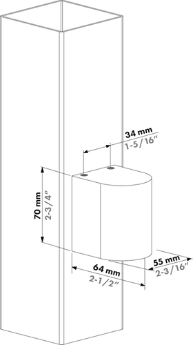 Architektoniczne oświetlenie ścienne łukowe Locinox HELIOS-ARCO