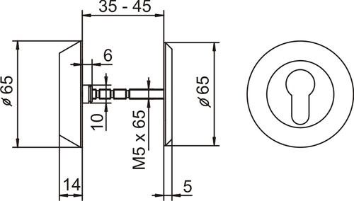 Wzmocniony szyld drzwiowy LOB MT04