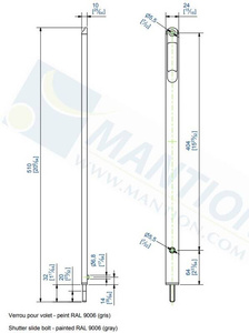 Zatrzask okienny MANTION 1351A