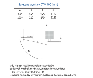 Siłownik do bram dwuskrzydłowych DTM400
