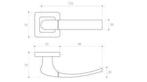 Klamka drzwiowa Metal-Bud CAMILA