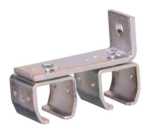 Podwójny uchwyt ścienny szyny NIKO 24.B33, ocynk