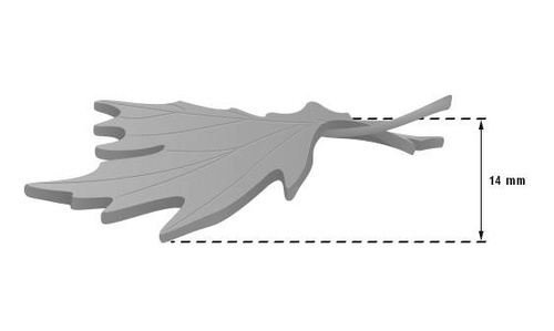 Odbojnik - stoper drzwiowy Metal-Bud Liść