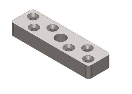 Płytka montażowa do skrzydeł drewnianych NIKO 54.F00, stal nierdzewna AISI 304