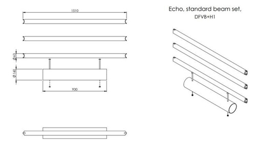 Zestaw belek elastycznych d-flexx Echo