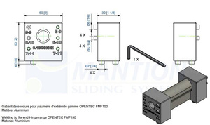 Szablon MANTION GJ10530GS-1, aluminium
