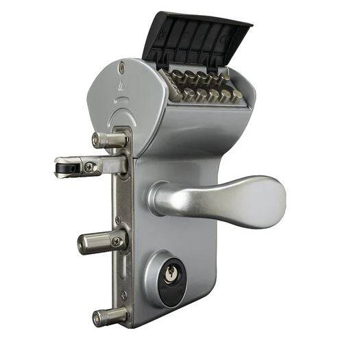 Nawierzchniowy zamek kodowany mechanicznie Locinox VINCI V2  LMKQ na płaskownik 10 mm