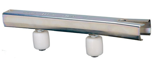 Podwójna nylonowa rolka prowadząca z szyną NIKO 38.X71