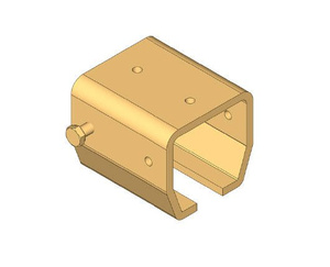 Uchwyt szyny NIKO 53.B00, stal nierdzewna AISI 304